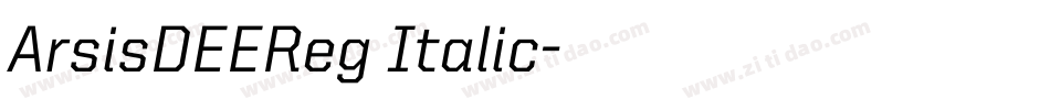 ArsisDEEReg Italic字体转换